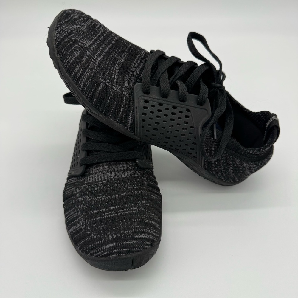 WHITIN Black Sneakers Knit Barefoot Shoe Sporty Design - Picture 2 of 5